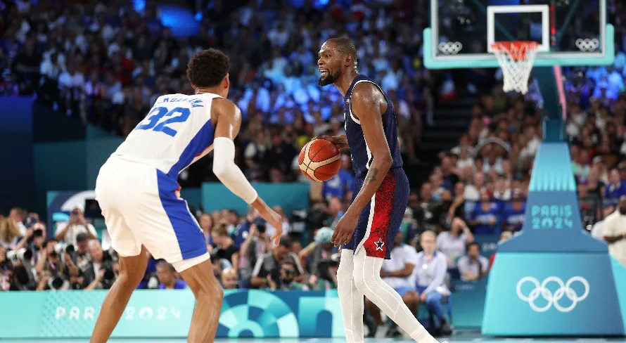 Kevin Durant garante 4º ouro nas Olimpíadas após EUA baterem a França
