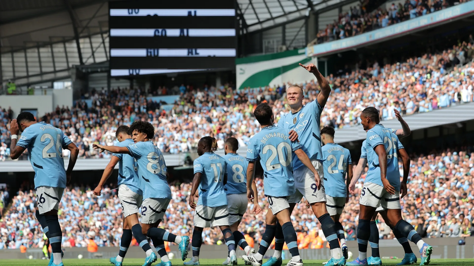 Manchester City hoje: veja a provável escalação contra o West Ham