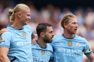 Jogadores do Manchester City