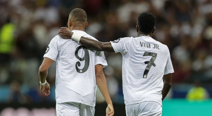Jornal cria apelido para trio formado por Vinícius Júnior, Mbappé e Bellingham no Real Madrid
