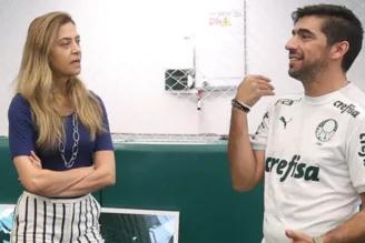 Abel Ferreira e Leila Pereira