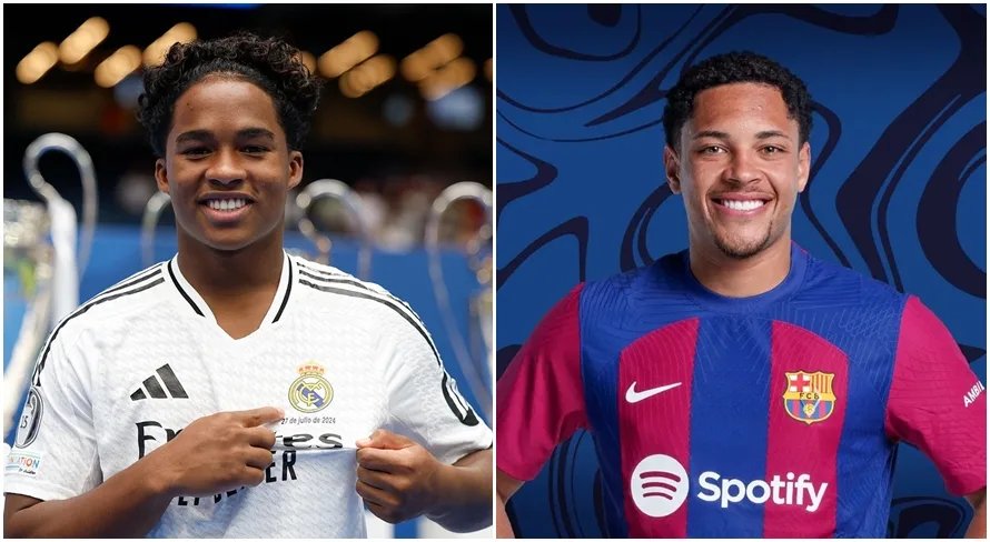 Real Madrid x Barcelona terá encontro de Endrick e Vitor Roque; veja todos os detalhes