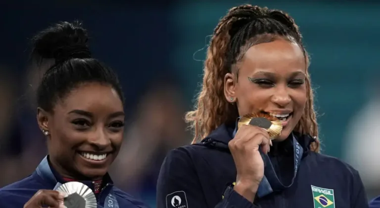 Rebeca Andrade quebra série vitoriosa de Simone Biles na ginástica; confira