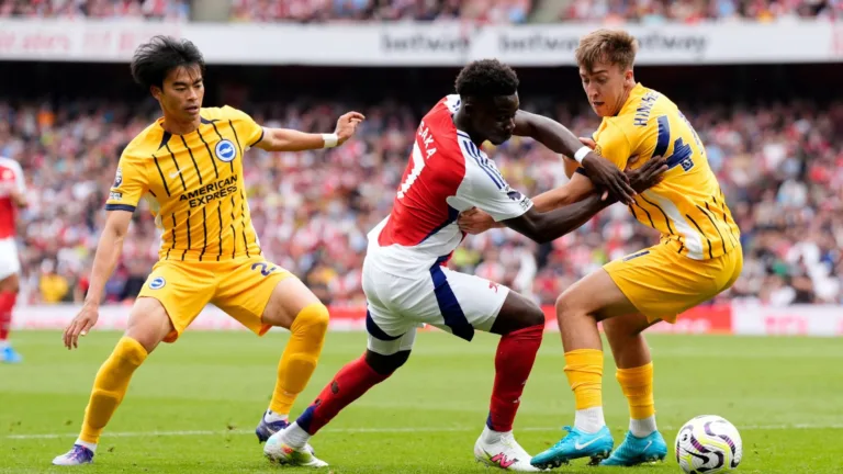Arsenal empata em casa contra o Brighton e se complica na Premier League