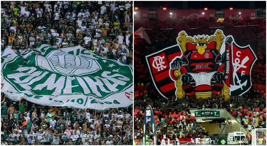 Torcedores de Palmeiras e Flamengo têm disputa também nas redes sociais; entenda