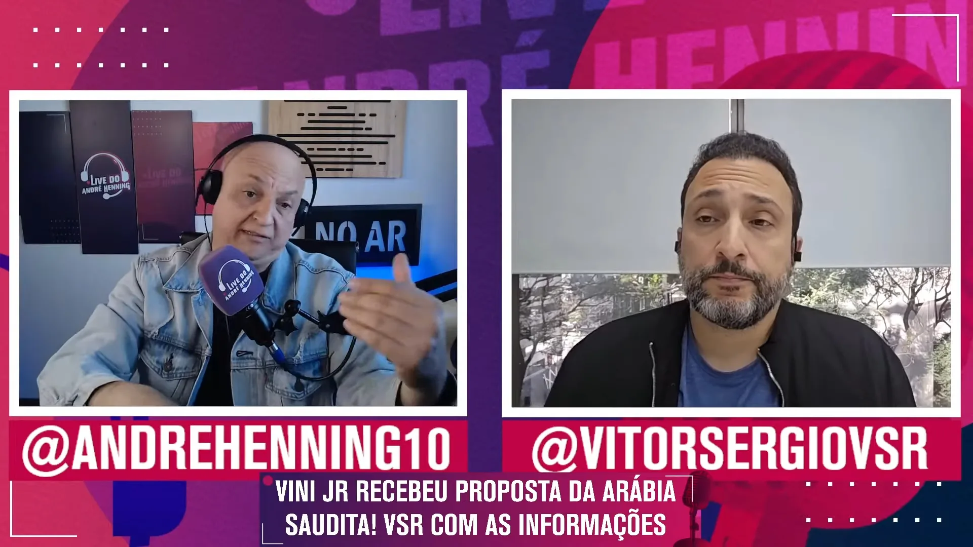 VSR trouxe informação sobre o Vinícius Júnior na live do André Henning