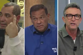 Zinho, Muller e Neto, ex-jogadores