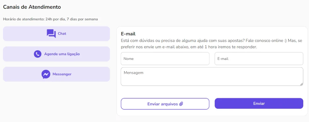 Como entrar em contato com os atendentes da Betsul