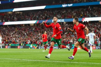 Cristiano Ronaldo em Portugal x Escócia