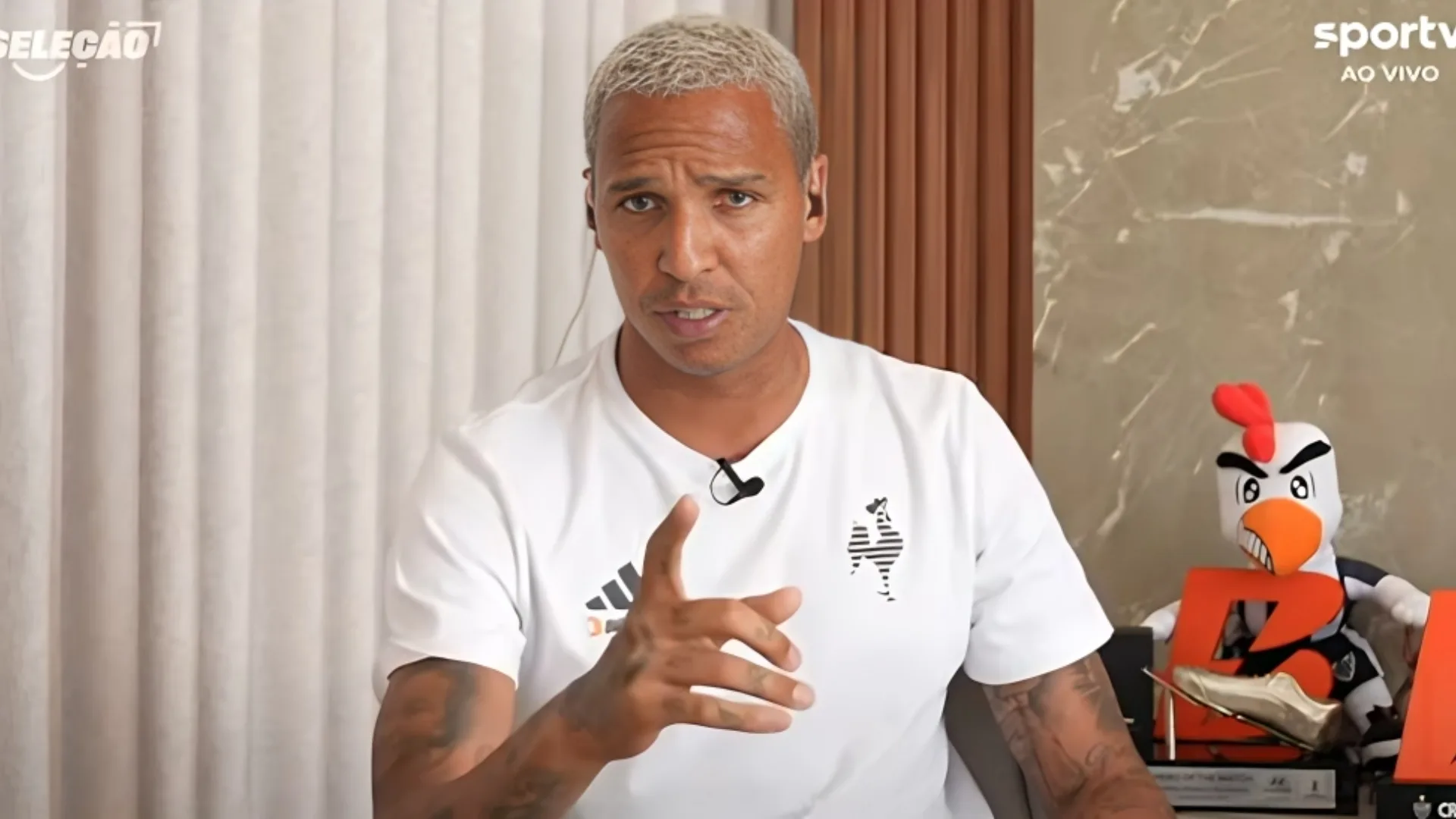 Deyverson detona jornalista da Globo ao vivo e ‘assusta’ Rizek: “Não sou bobo”