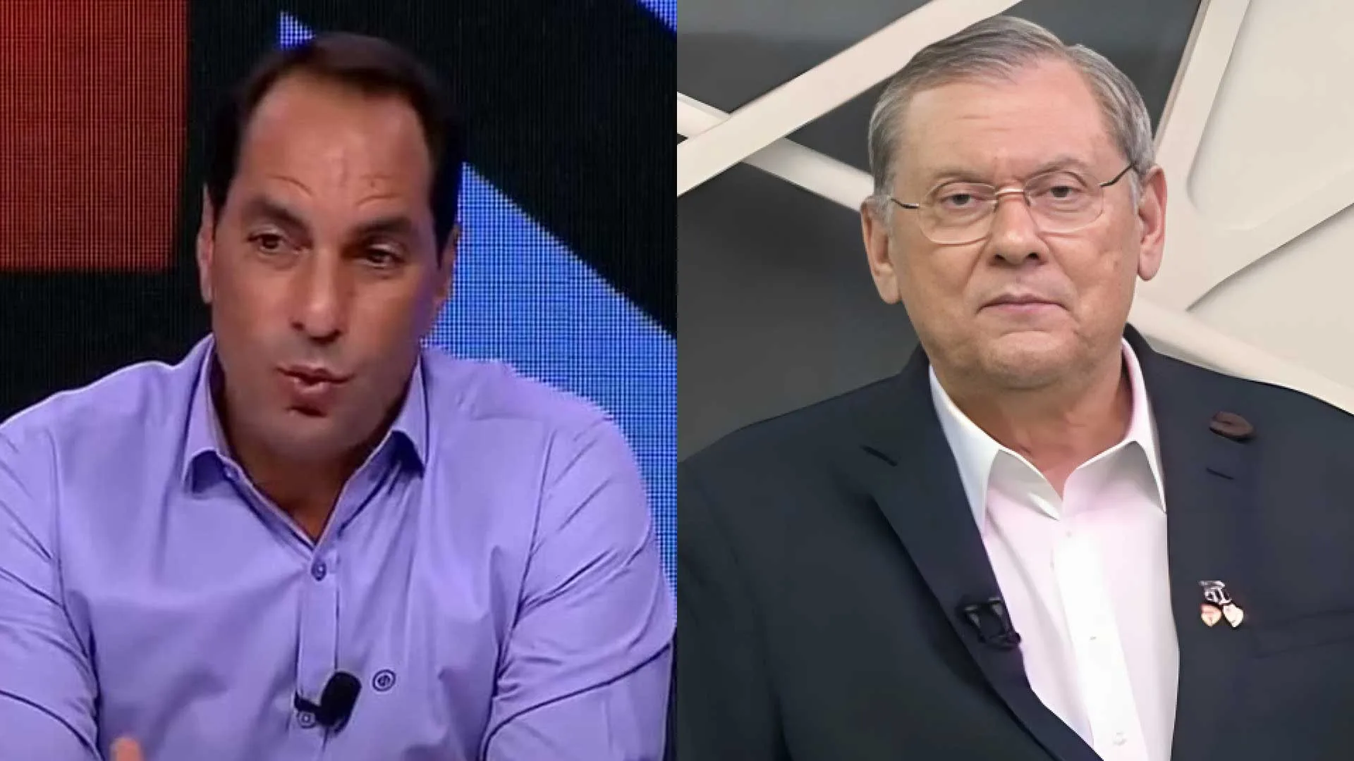 Edmundo e Milton Neves antecipam resultado de Flamengo x Vasco
