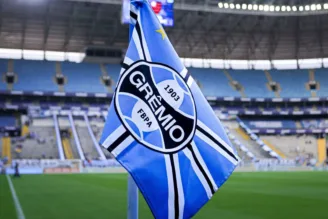 Bandeira do Grêmio na Arena