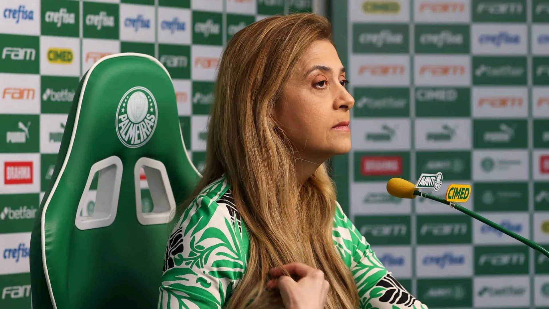 Leila Pereira manda recado após vitória do Palmeiras no Brasileirão