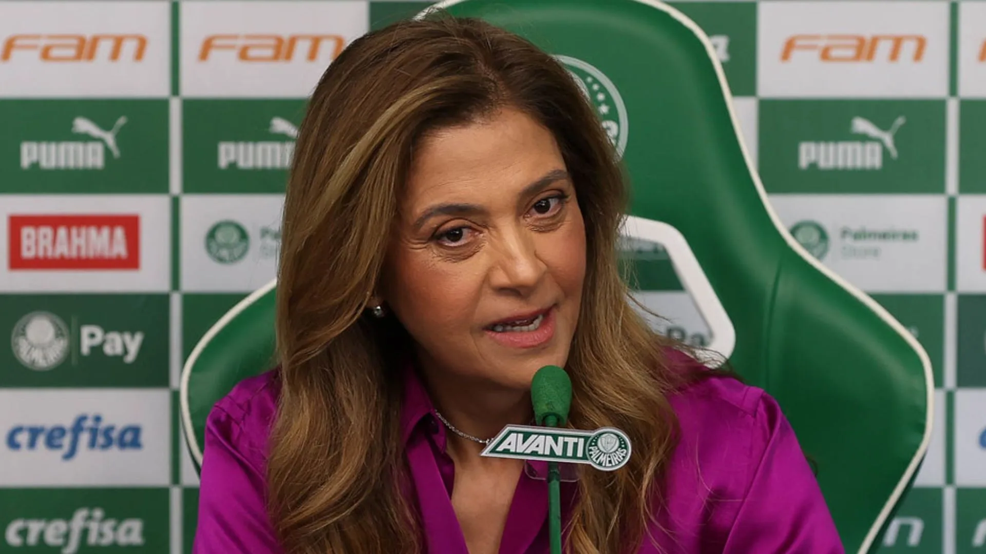 Leila Pereira exalta conquista à frente do Palmeiras: “Acabamos com ela” 
