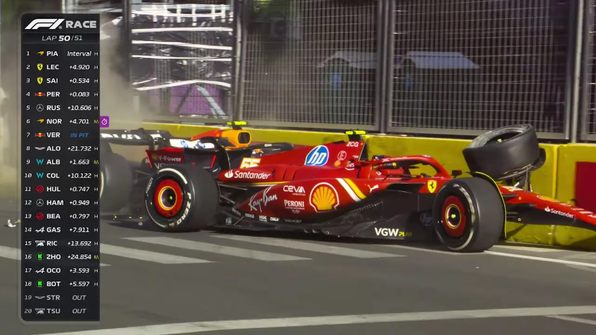 Fórmula 1 hoje: Carlos Sainz e Sergio Pérez explicam acidente no GP do Azerbaijão 