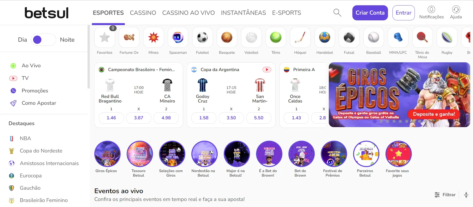 site Betsul Brasil
