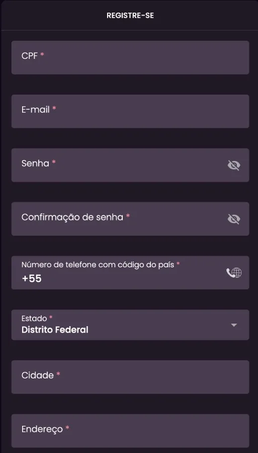 Cadastro no Cassino da Onabet