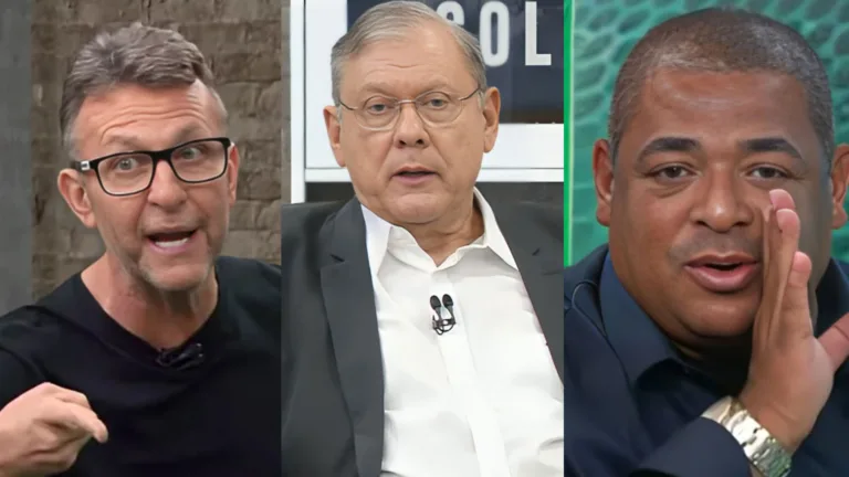 Craque Neto, Vampeta e Milton Neves sinalizam campeão da Copa do Brasil