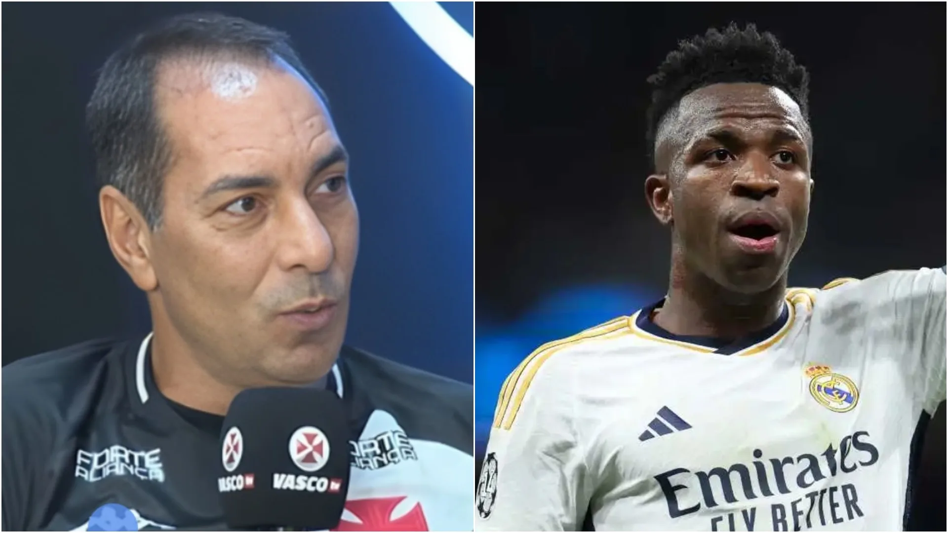 Edilson Capetinha compara Vinícius Júnior, do Real Madrid, com Edmundo e surpreende