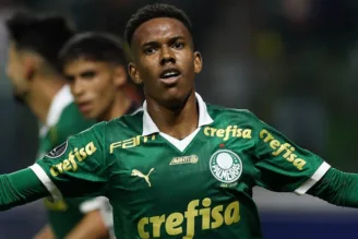 Estêvão, atacante do Palmeiras