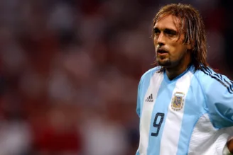 Batistuta, na Copa do Mundo de 2002