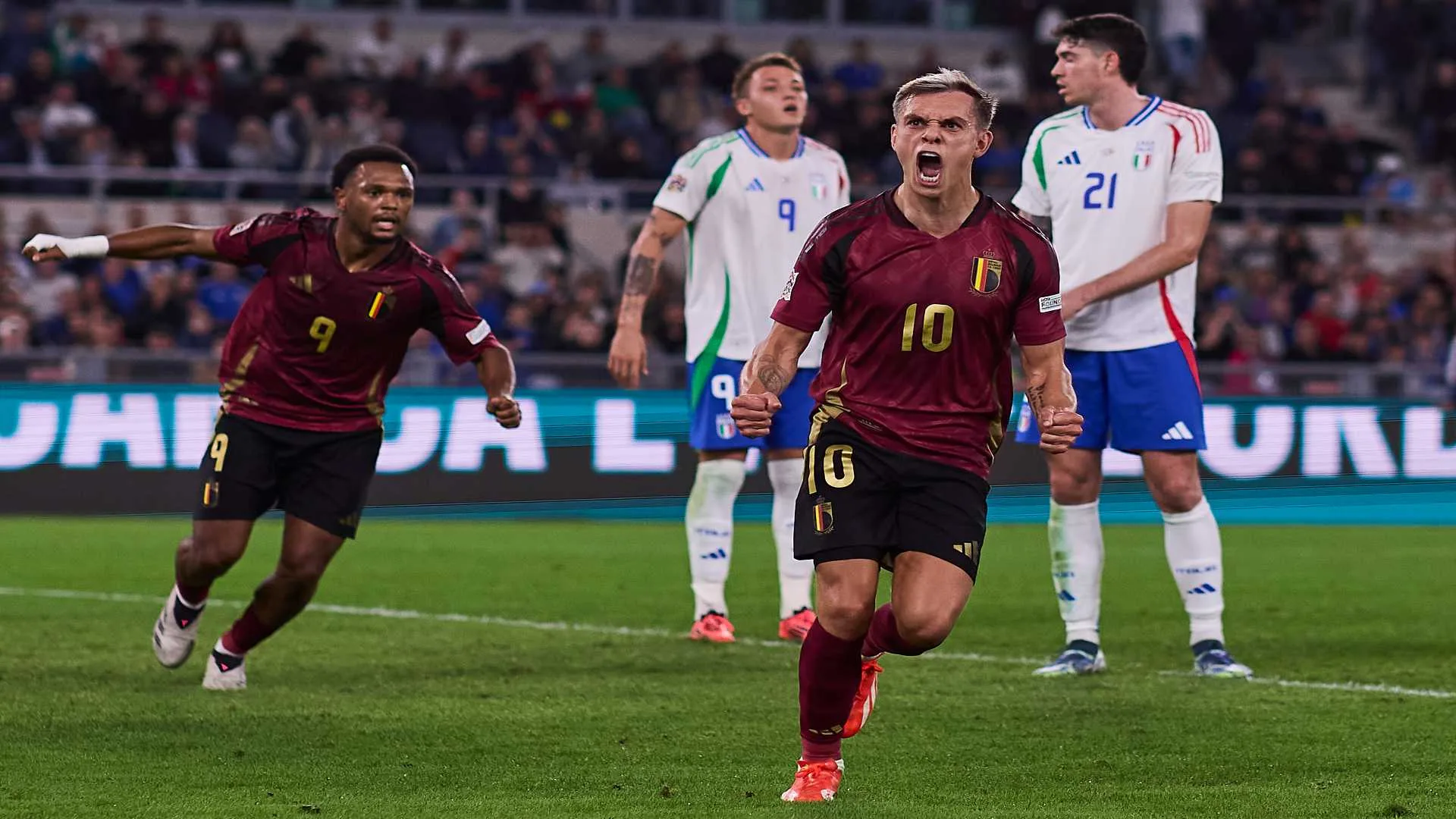 Em jogo emocionante, Bélgica busca o empate contra a Itália na Liga das Nações