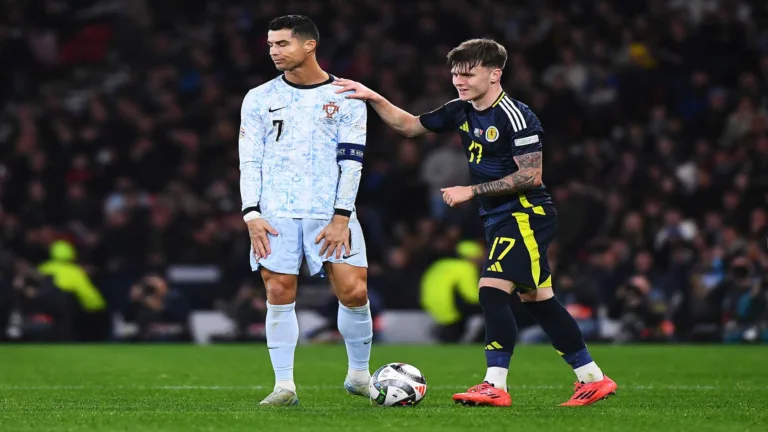 CR7 tem atuação apagada em empate entre Portugal e Escócia na Liga das Nações