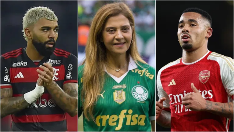 Leila Pereira, do Palmeiras, fala sobre Gabigol e Gabriel Jesus