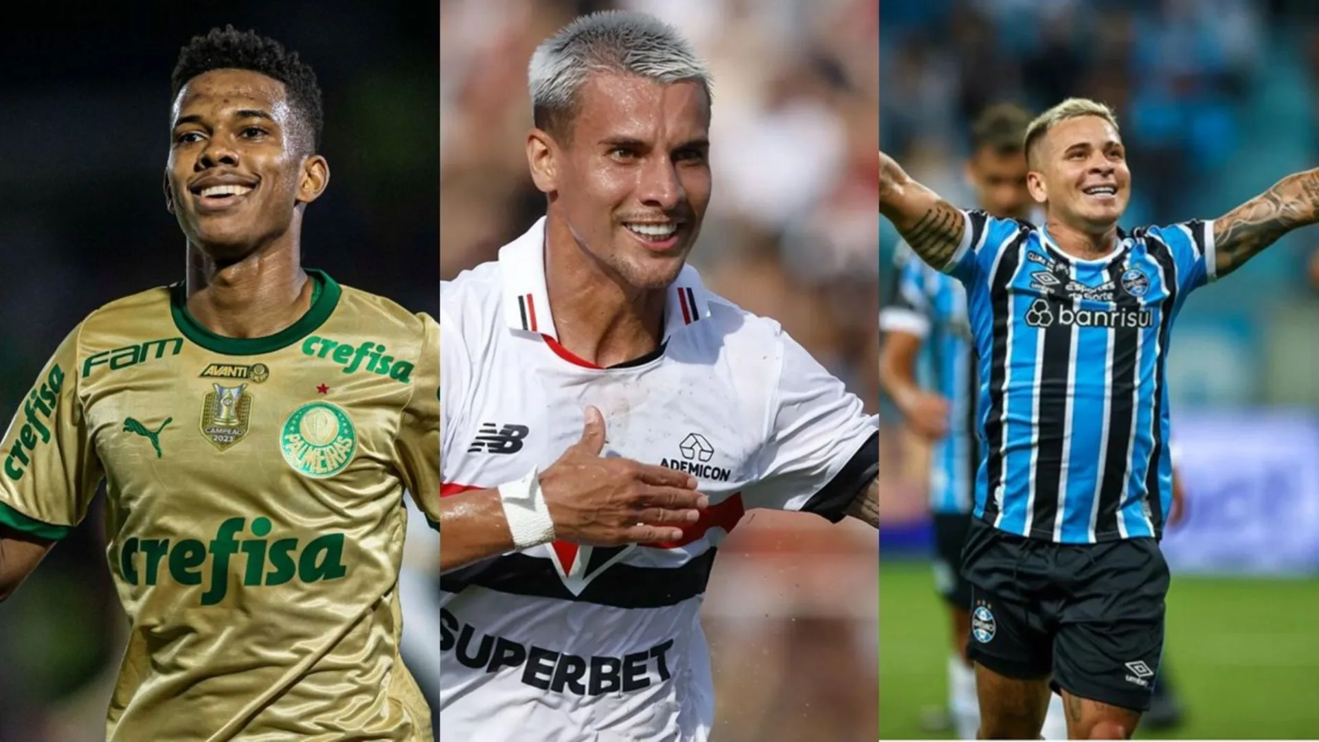 Estevão, Ferreirinha, Soteldo e mais: atletas do Brasileirão se destacam em lista gringa