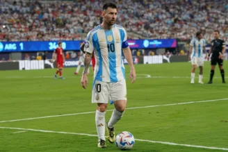Lionel Messi, atacante da seleção argentina