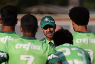 Abel Ferreira e elenco