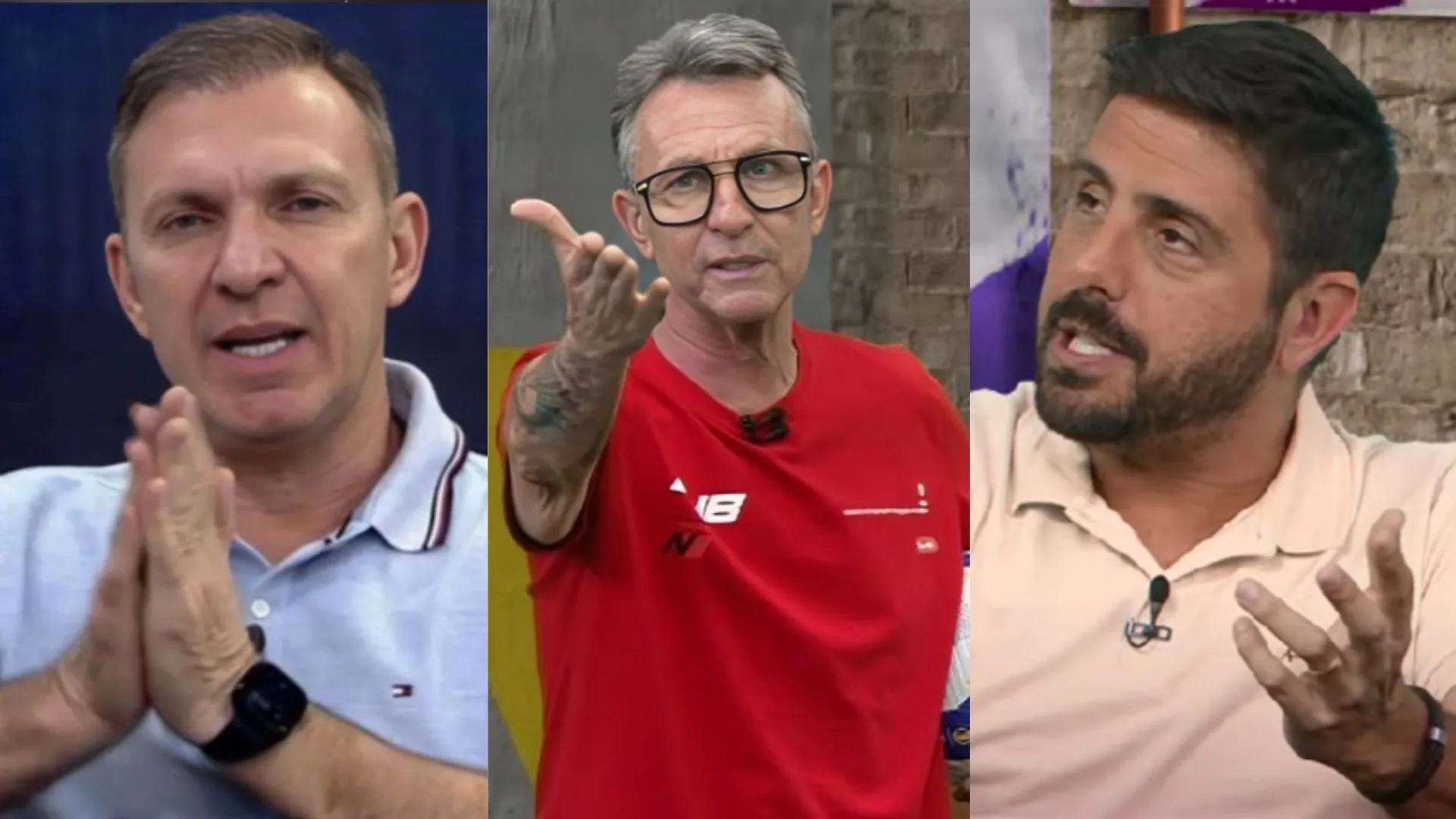 Craque Neto, Nicola e Velloso definem clubes beneficiados pela arbitragem