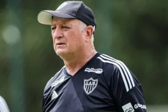 Felipão quando dirigiu o Atlético-MG