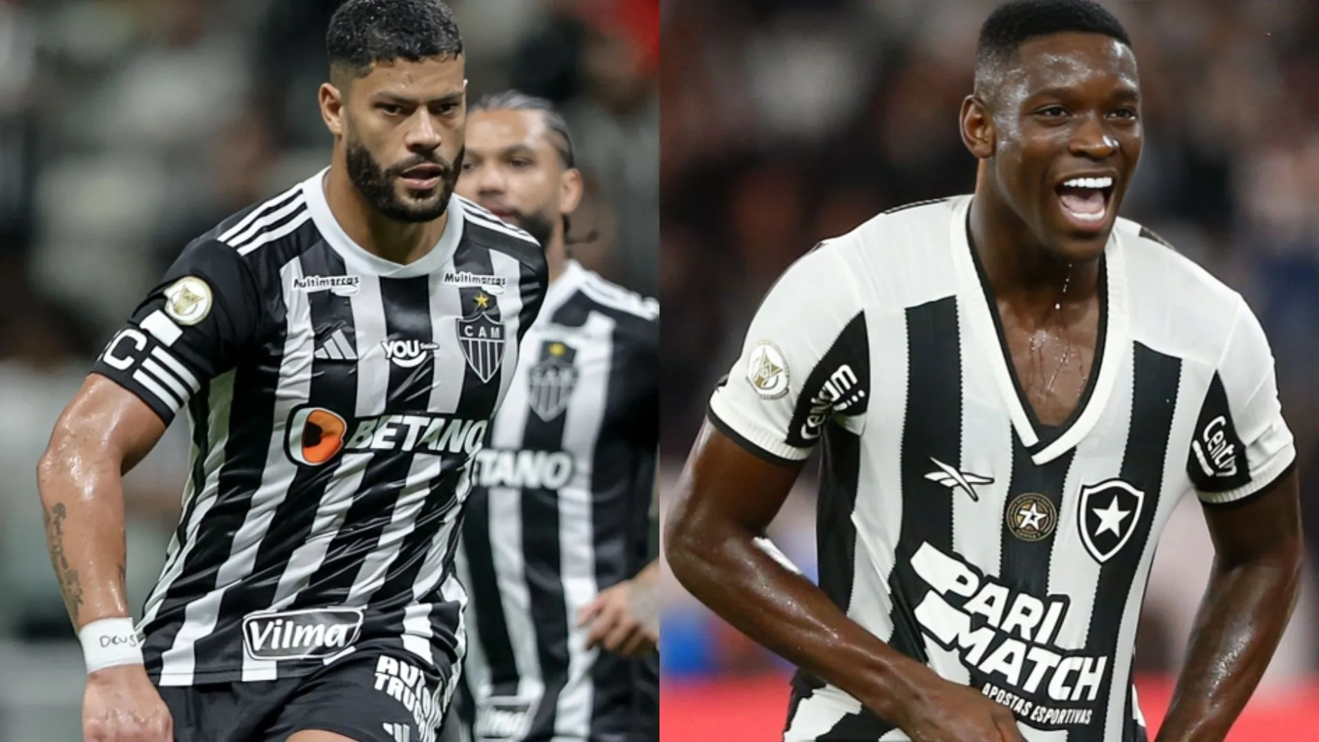 Hulk e Luiz Henrique aquecem clima de Botafogo x Atlético-MG: “Que vença o melhor”