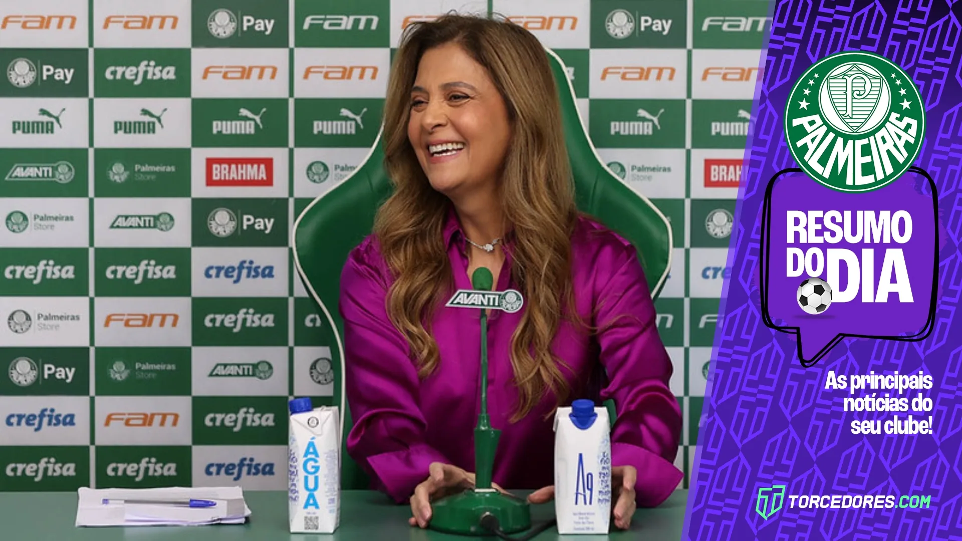 Palmeiras hoje (21/11): título do Brasileirão, Leila Pereira e mais