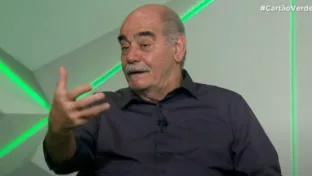 O ex-jogador Rivellino em participação no Cartão Verde (Reprodução/TV Cultura)