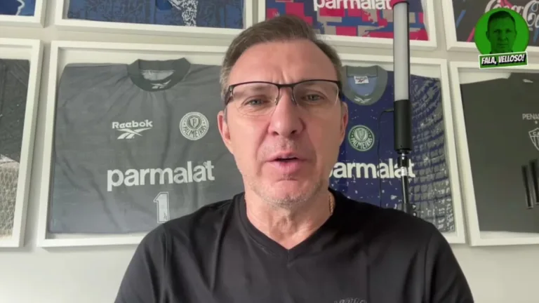 Velloso crava destino do Palmeiras no Brasileirão em caso de tropeço: “Tem que ganhar” 