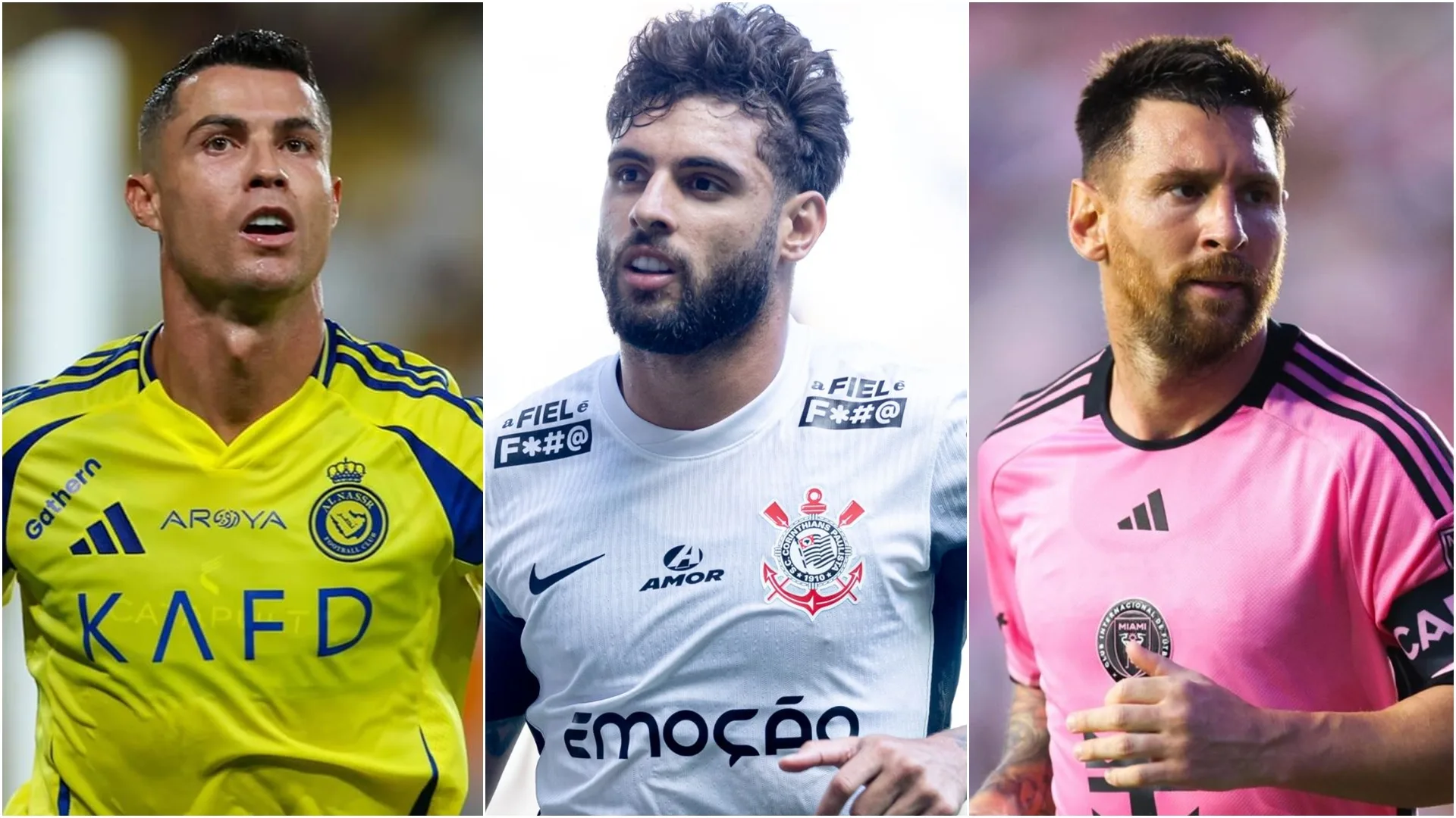 Yuri Alberto, do Corinthians, elege o melhor entre Cristiano Ronaldo e Messi