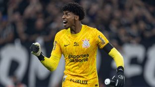 Hugo Souza, em jogo do Corinthians (Rodrigo Coca/Agência Corinthians)