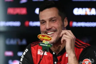 Julio Cesar, em coletiva no Flamengo