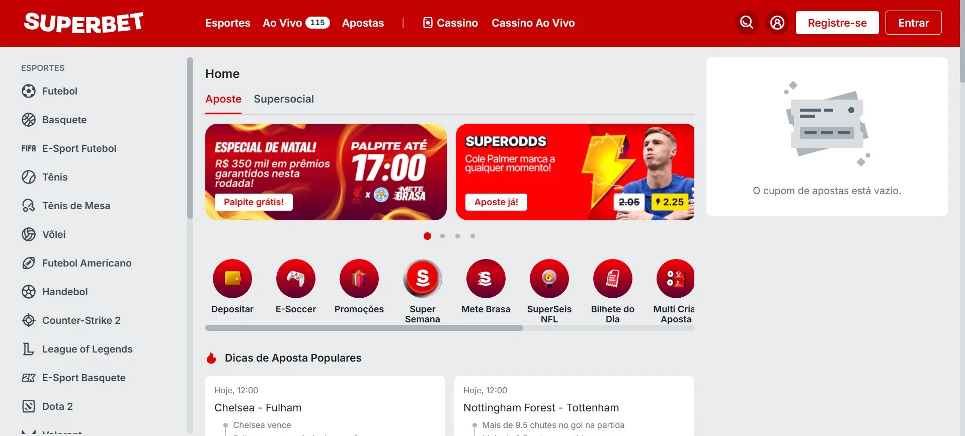 Site da Superbet