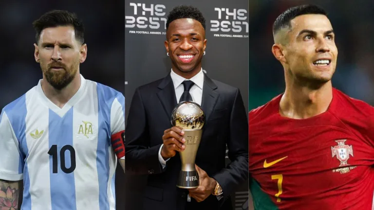 Vinícius Júnior define se é mais próximo de Messi ou Cristiano Ronaldo