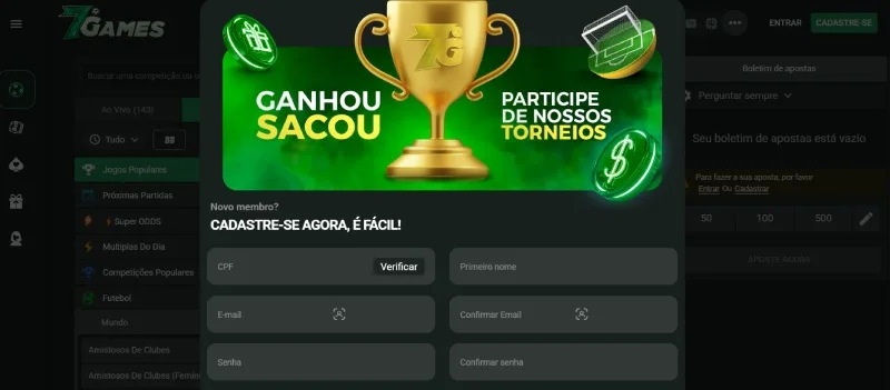 Abrir Conta 7Games 7Games Cadastro