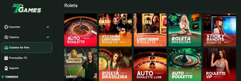 7Games Roleta 7Games Cassino Ao Vivo