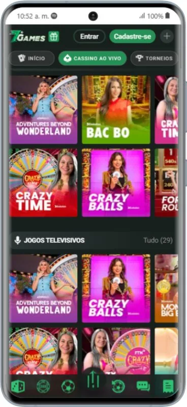 7Games Cassino Ao Vivo