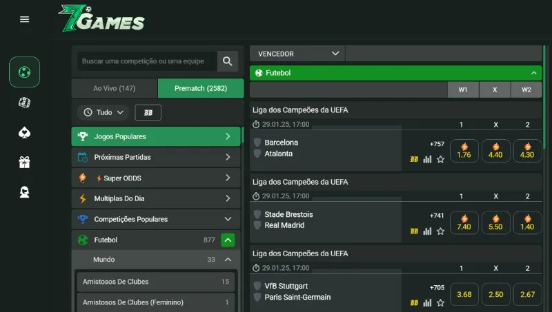 7Games Bet 7Gmes Odds