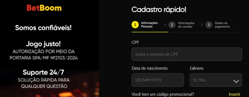 Cassino BetBoom Cadastro BetBoom Cadastrar