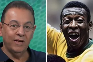Flávio Prado e Pelé