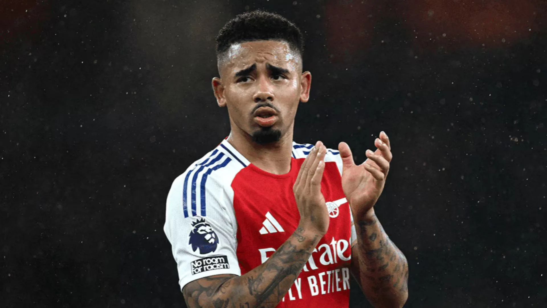 Gabriel Jesus tem lesão confirmada e só volta ao Arsenal na próxima temporada
