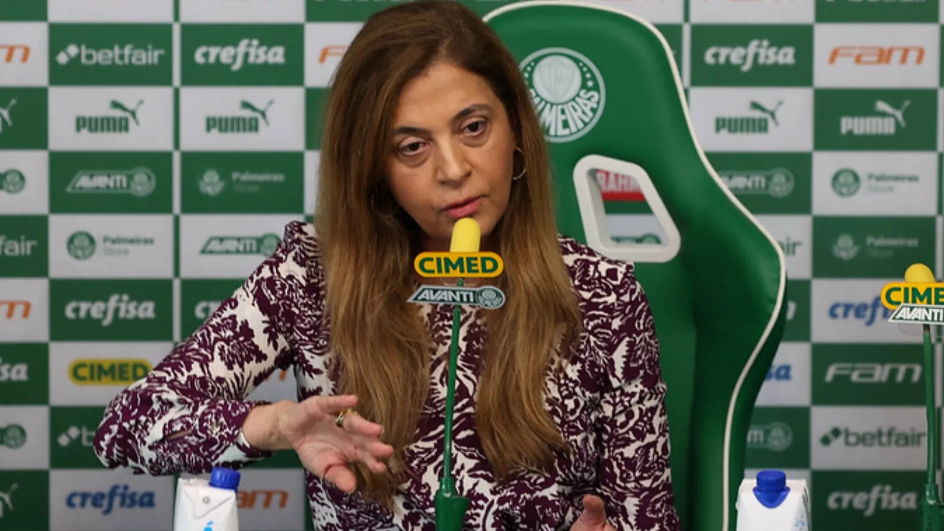 Leila Pereira, presidente do Palmeiras, cita ‘histórico de violência doméstica e desrespeito às mulheres’ em ação contra Dudu